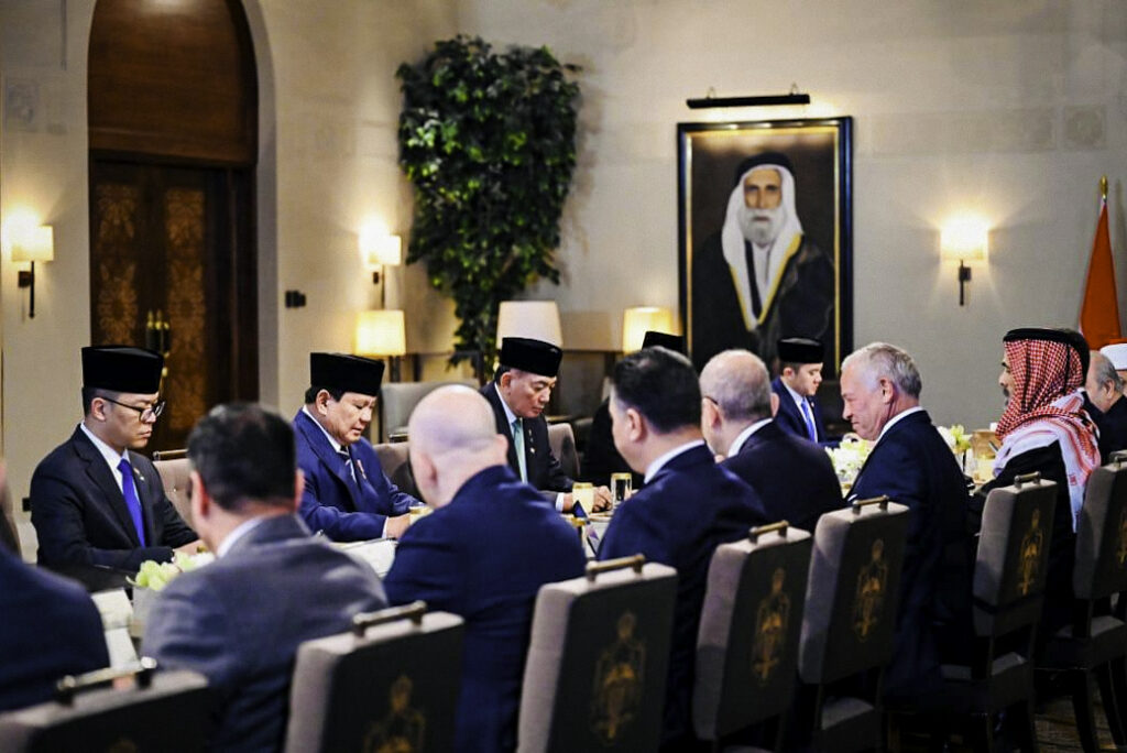 Pertamuan kerjasama bilateral antara Presiden Prabowo dengan Raja Abdullah II di Amman Yordania