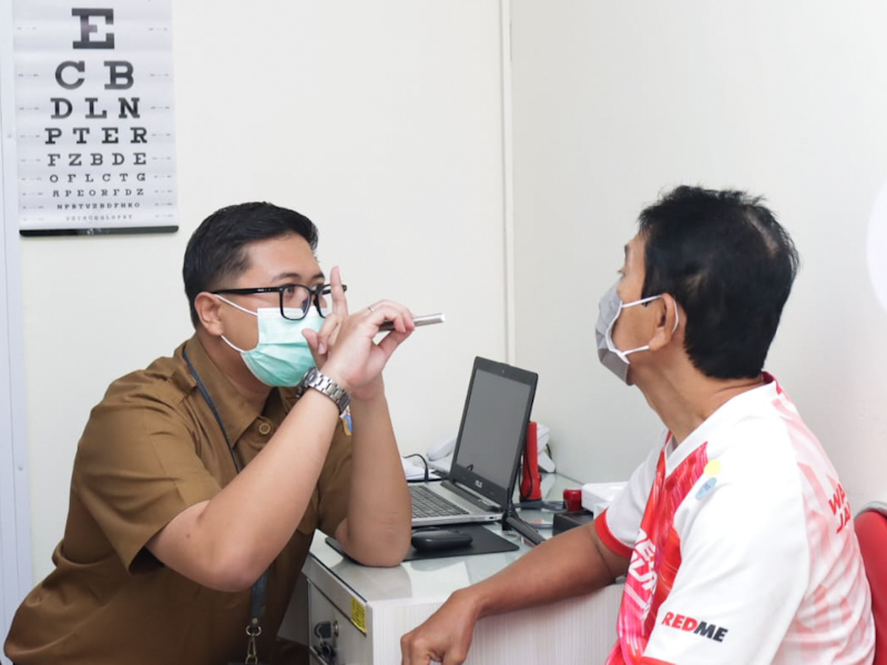 Layanan CKG disambut baik oleh warga Trenggalek. Sebanyak 411 orang memanfaatkan layanan kesehatan