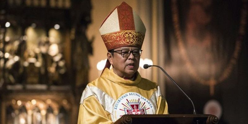 Kardinal Ignatius Suharyo yang akan berangkat mengikuti konkaf