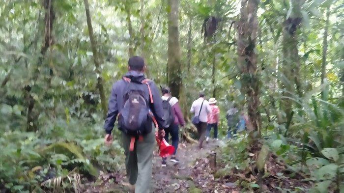Para pendaki sedang menjajal rute di Trenggalek