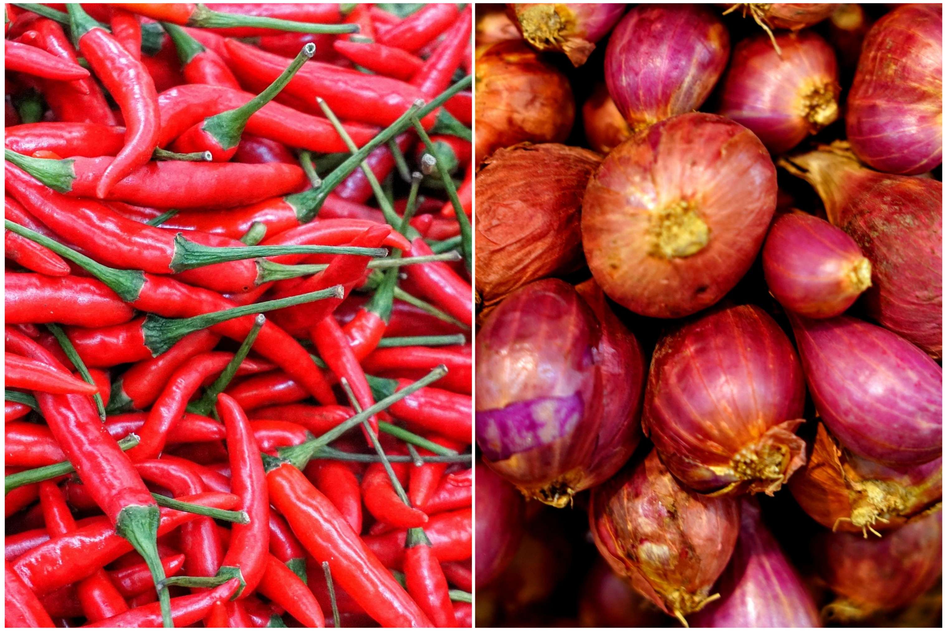 Cabai dan bawang sedikit mengalami perubahan harga hari ini di Trenggalek