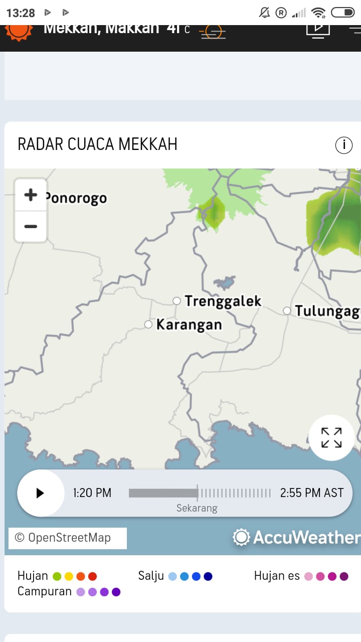 Informasi prakiraan cuaca dari BMKG