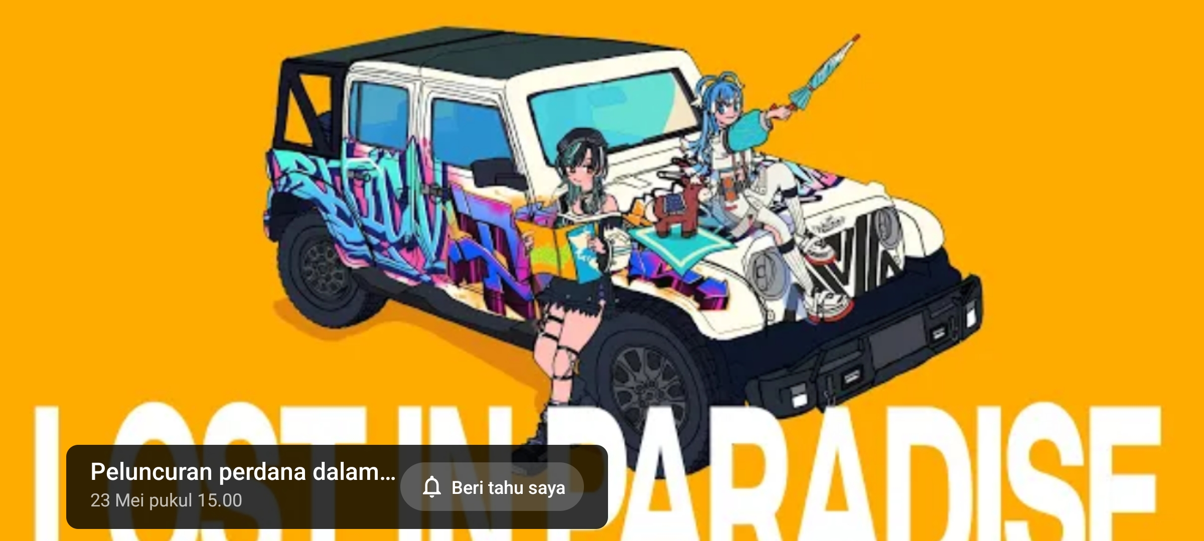 Kolaborasi lintas generasi. Rindou Chihaya dan Kobo Kanaeru.
