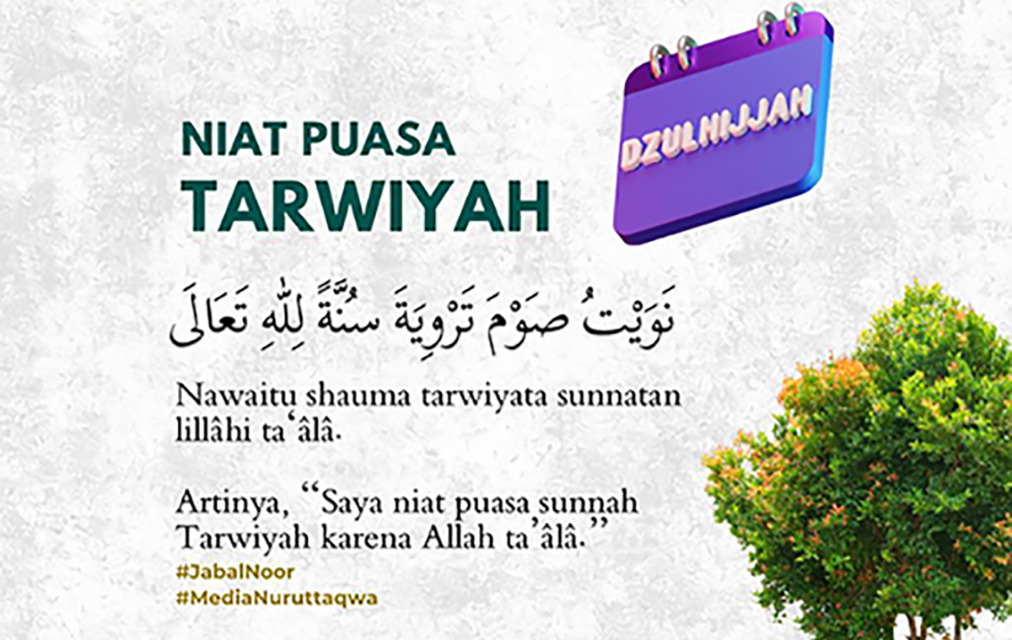 Sudah tahu belum? Ini dia niat puasa Tarwiyah.