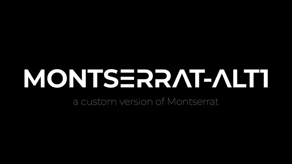 Font alternatif Montserrat.