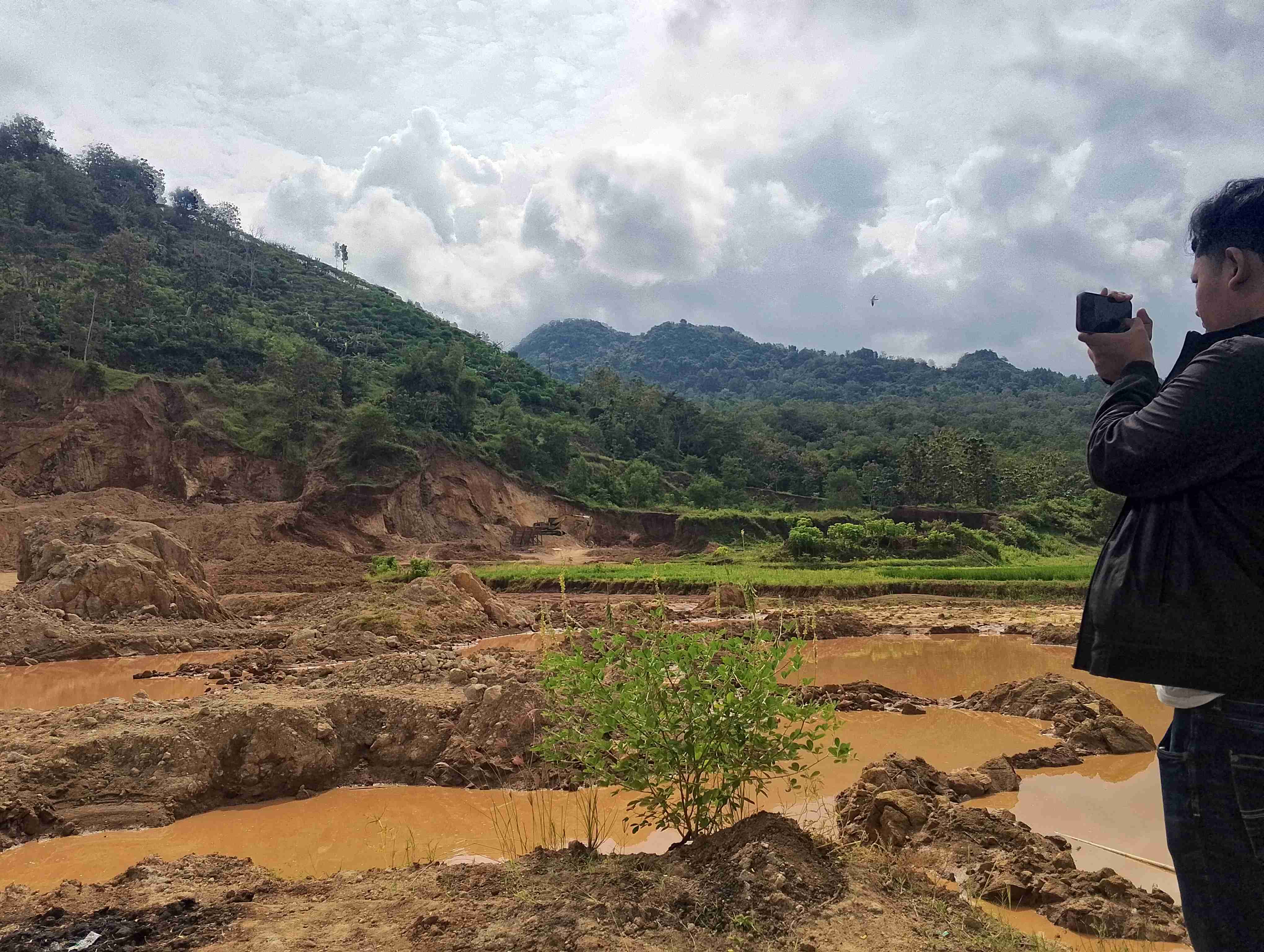 Lokasi bekas tambang galian C yang menjadi tempat anak berusia 8 tahun di Trenggalek meninggal dunia.