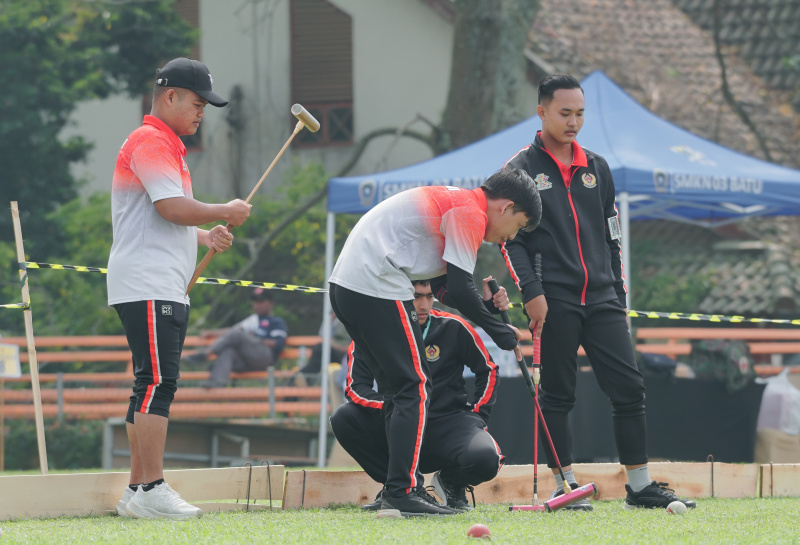 Cuplikan pertandingan Gateball di Porprov Jatim 2025