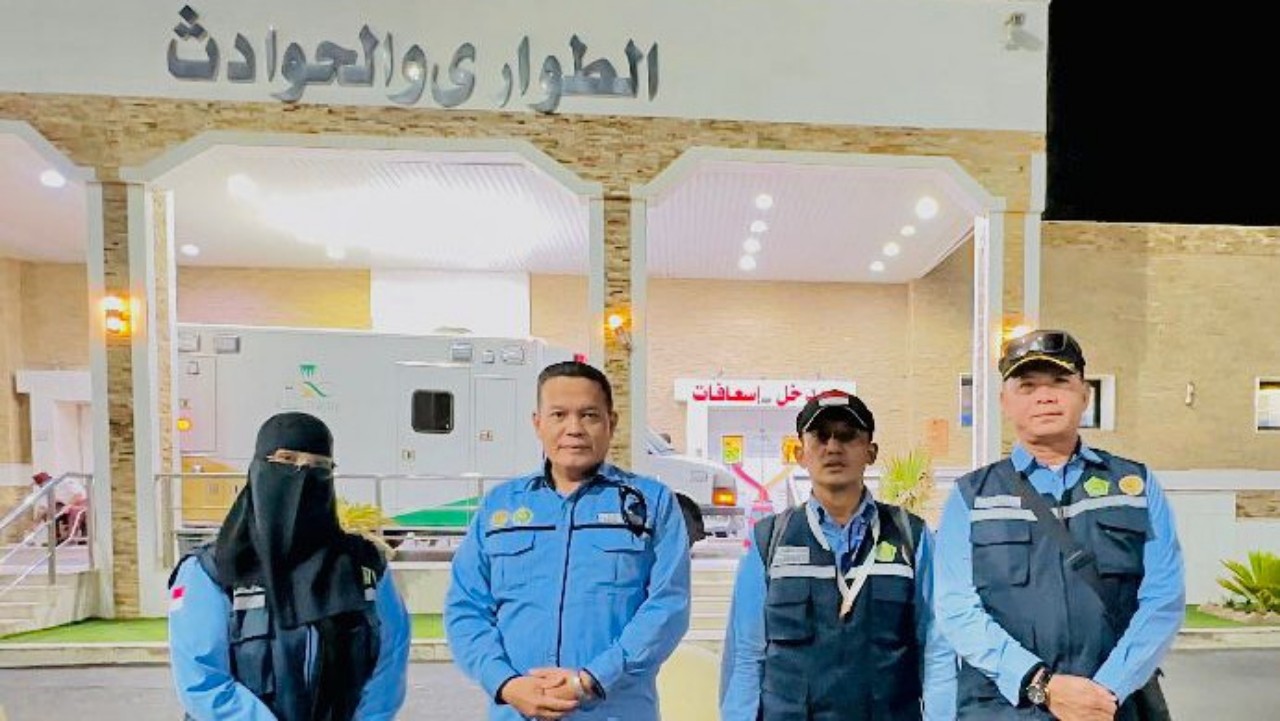 Tim pencari jemaah haji Indonesia yang hilang di Tanah Suci. (KEMENAG)