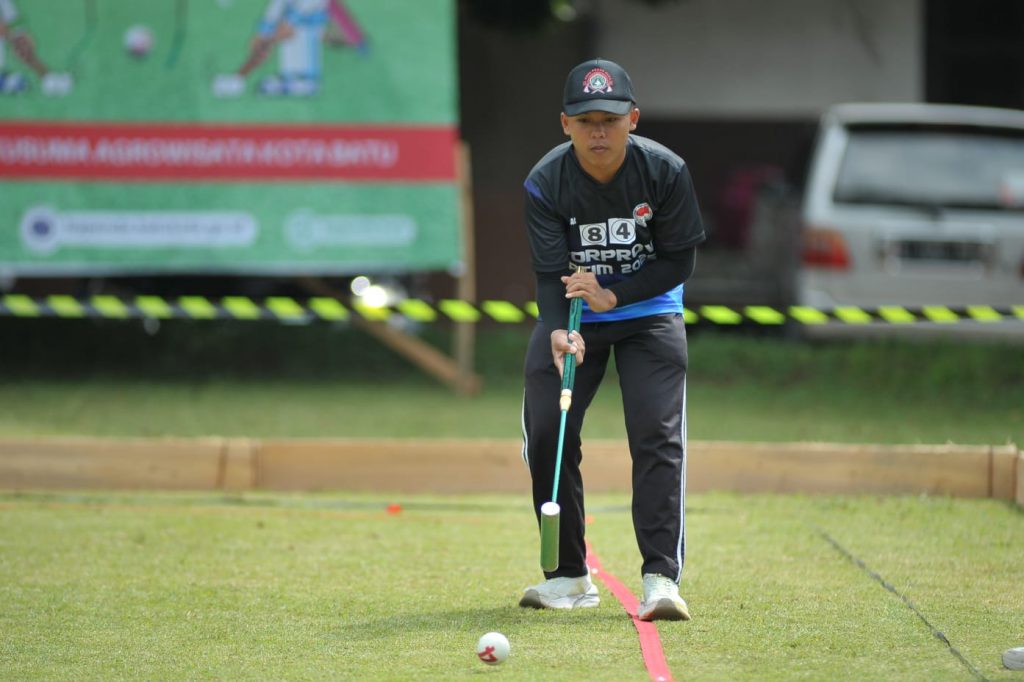 Permainan cabor geteball dalam porprov Jatim