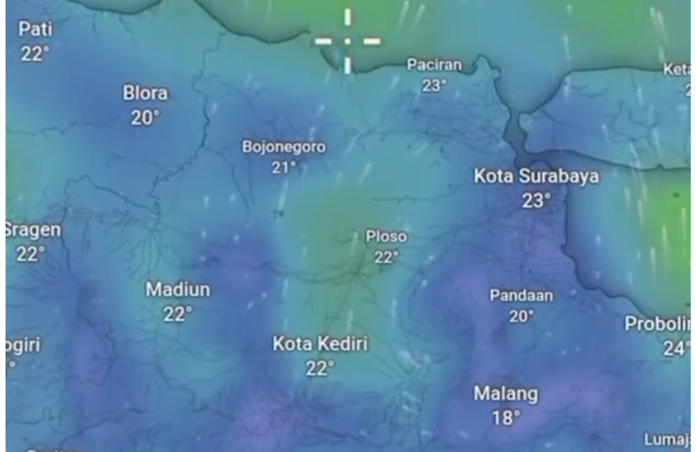 Udara Dingin Melanda di sejumlah pulau Jawa Bali