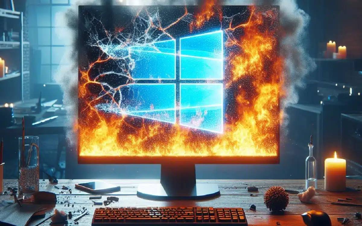 Illustrasu windows dengan segala permasalahannya.