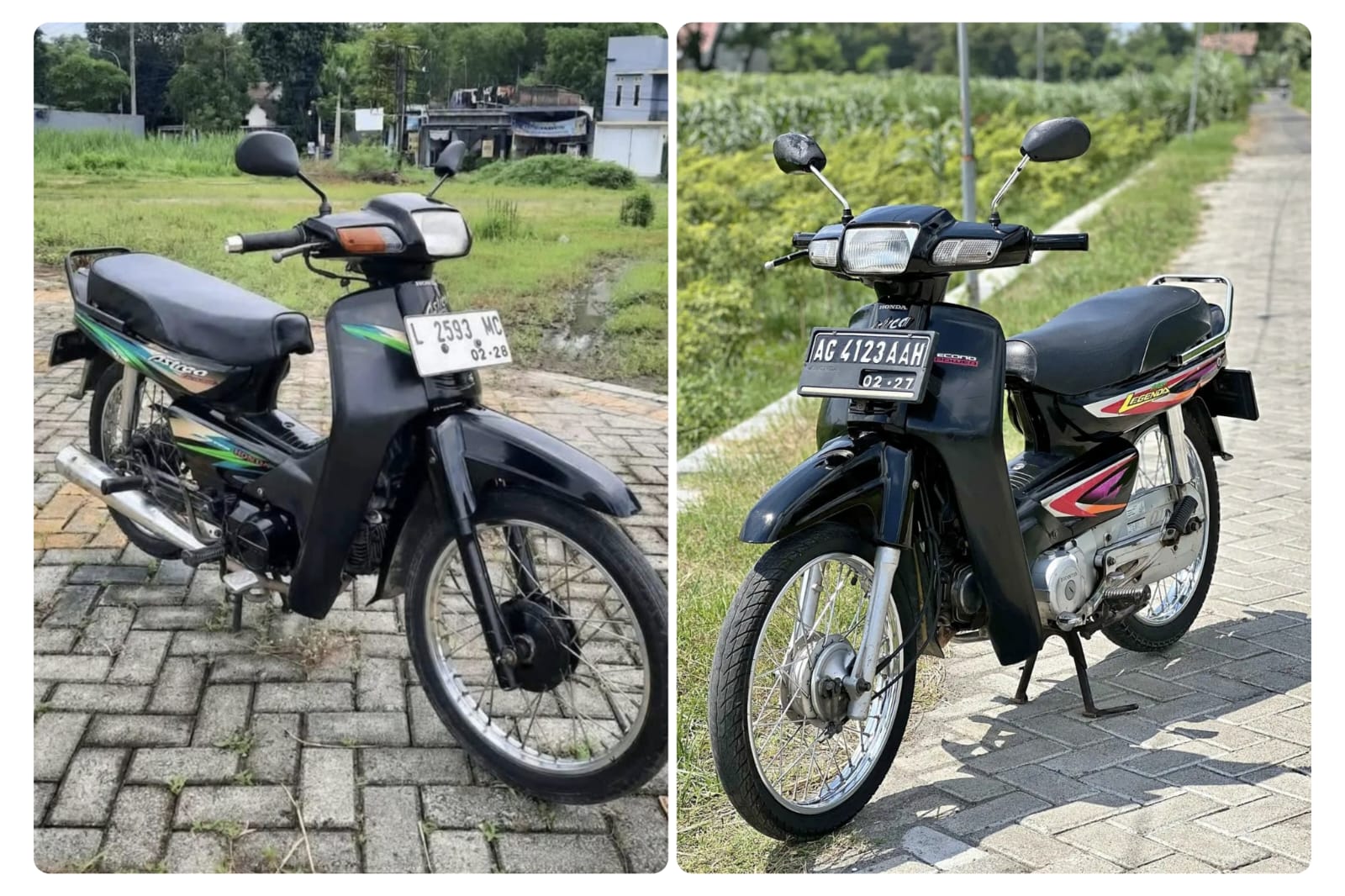 Honda Astrea Grand dan Legenda memiliki spesifikasi berbeda meski bentuknya sama.