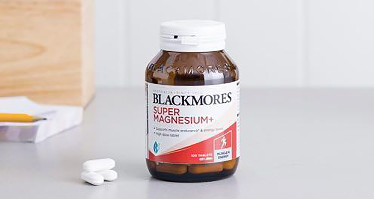 Produk Blackmores varian Super magnesium+.