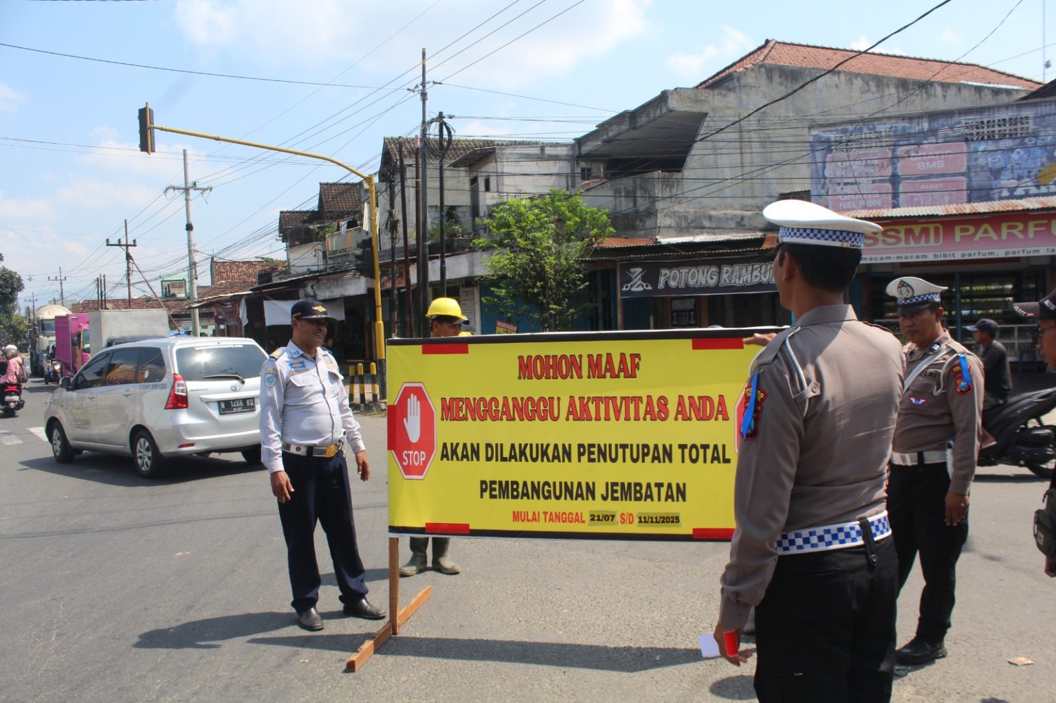 Informasi penutupan jalan sampai 12 November