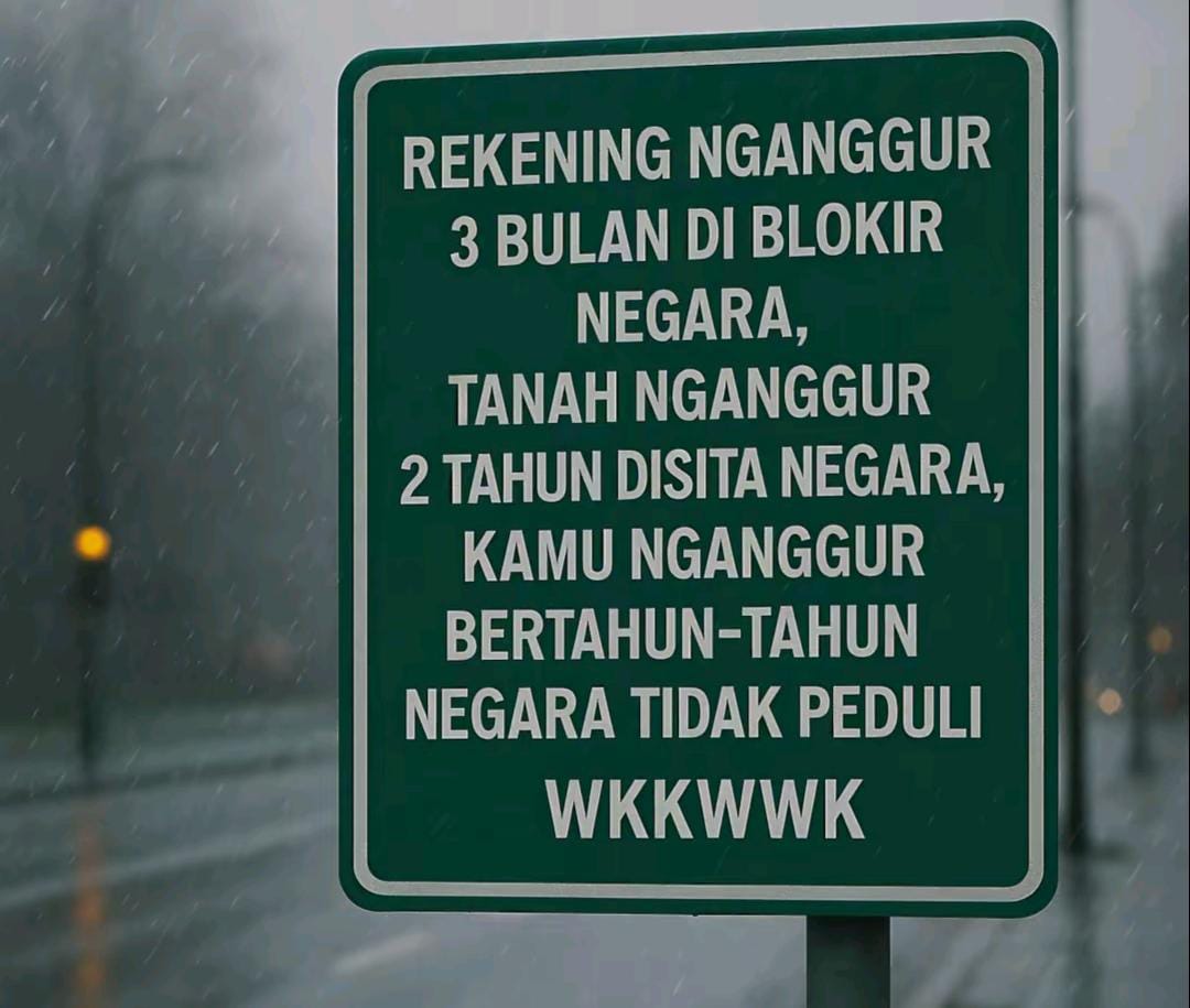 Satir soal rekening nganggur dan masalah lainnya.