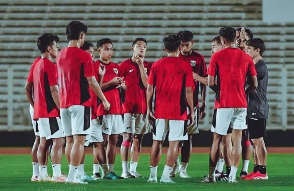 Garuda muda persiapan menghadapi Vietnam fi final Piala AFF 2025