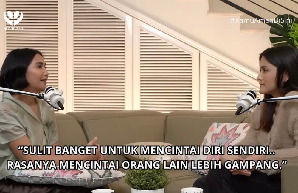 Caca Tengker menjelaskan tengang sulit untuk mencintai diri sendiri daripada mencintai orang lain