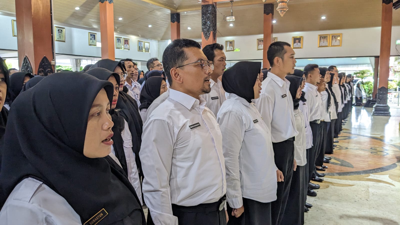 Sejumlah ASN di Trenggalek yang baru saja dilantik. Beberapa diantaranya mengajukan cerai.