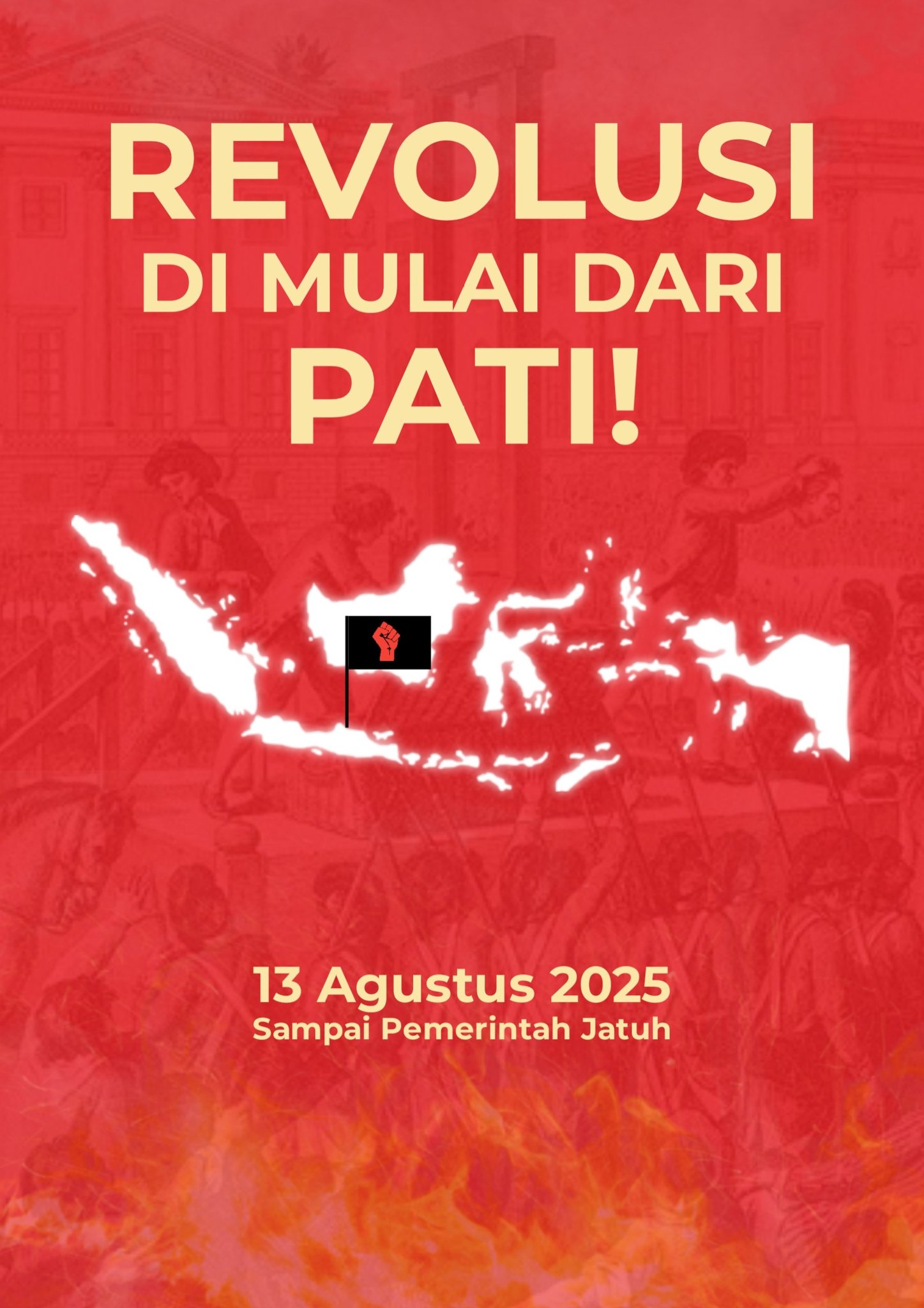Poster Revolusi Dimulai dari Pati yang viral di medsos (Gambar: X)