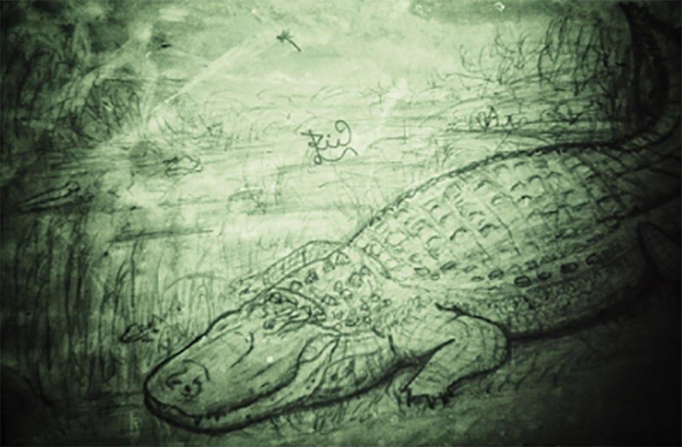 Ilustrasi Purusaurus sungai Amazon.