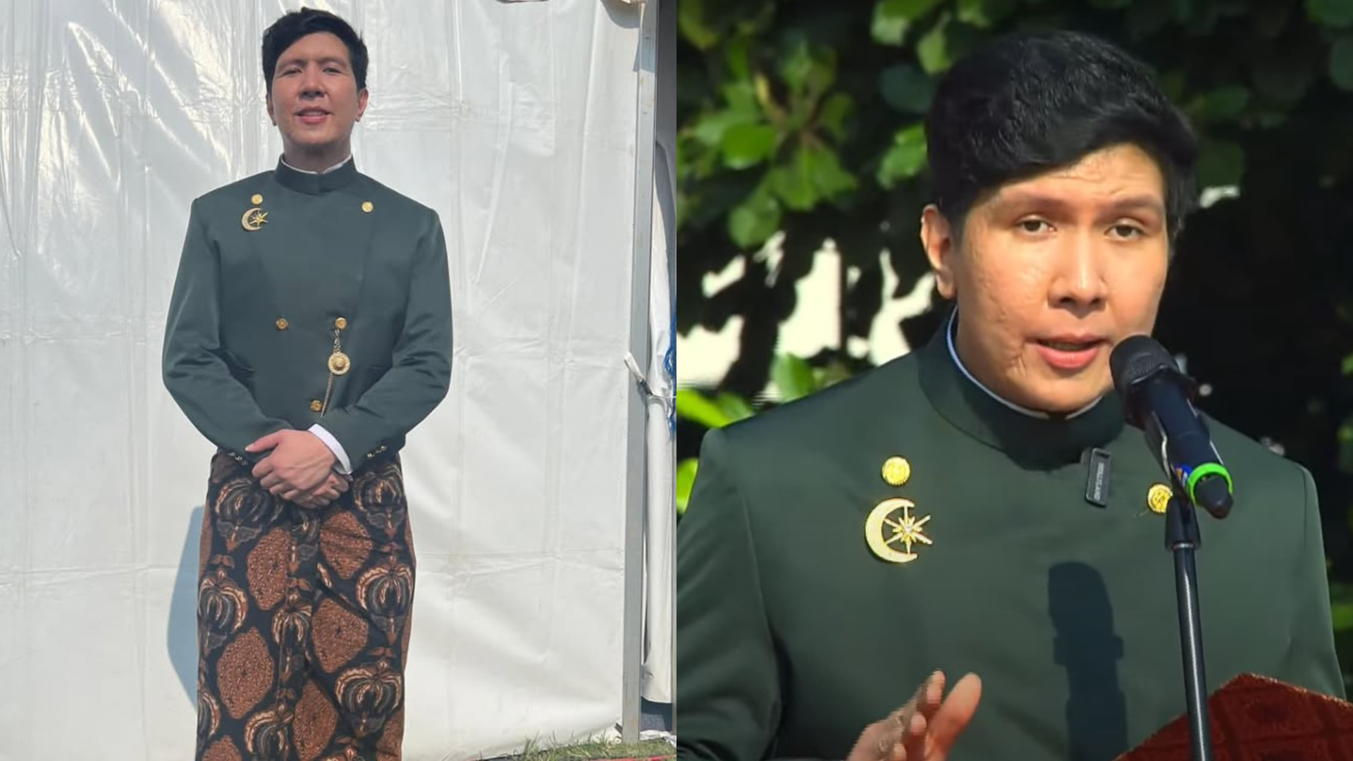 Momen Windah Basudara saat jadi pembina upacara (Foto: Instagram @windahbasudara)