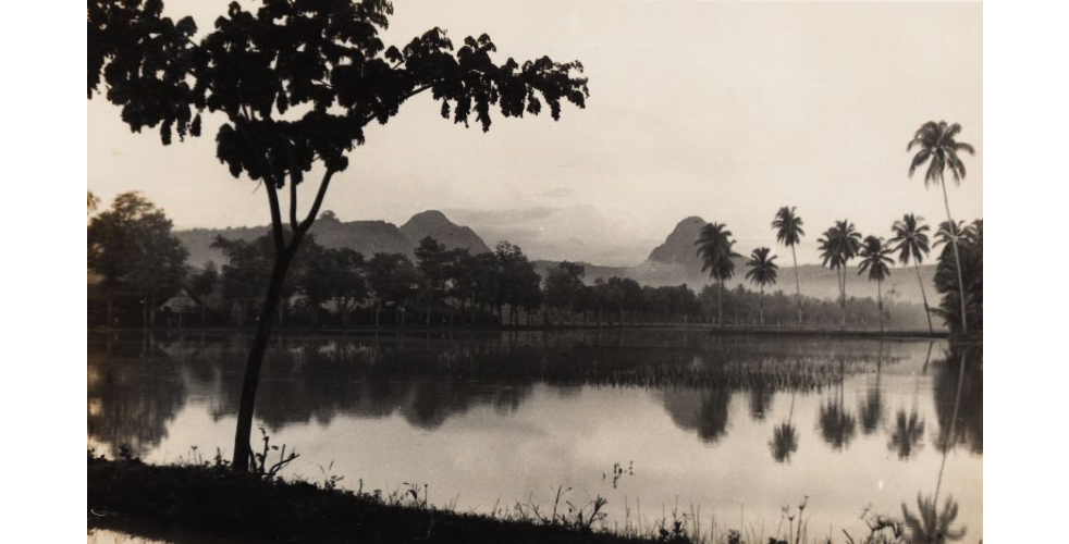 Sebuah danau di kawasan Trenggalek, tahun 1935 (Foto: KITLV 401014)
