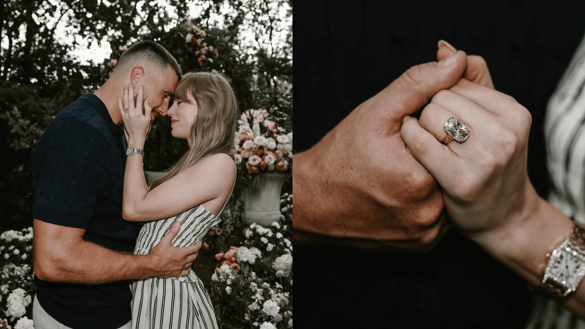 Taylor Swift bagikan momen pertunangannya dengan Travis Kelce di Instagram pribadinya (Foto: Instagram/@taylorswift)