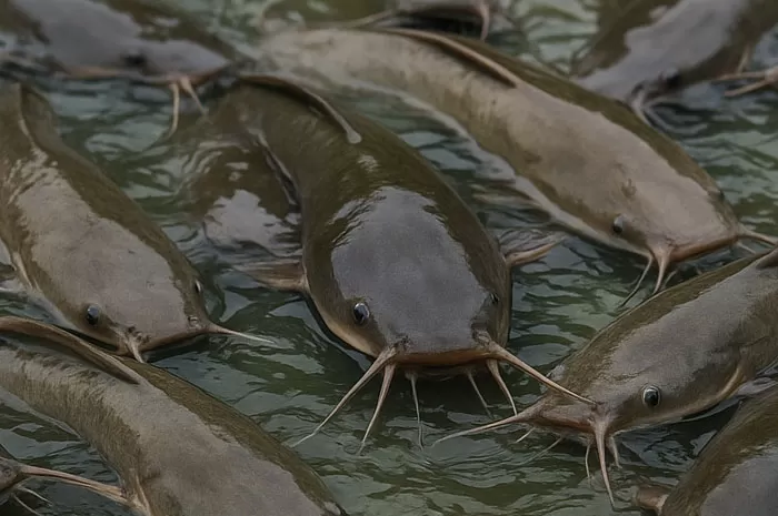 Budi daya ikan dan perawatan kolam ikan beserta tantangan-tantangan yang harus dihadapi, warga Desa Rejowinangun, Kecamatan Trenggalek.