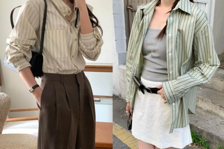Motif garis klasik ternyata kembali populer, membuat stripe shirt jadi fashion andalan anak muda 2025.