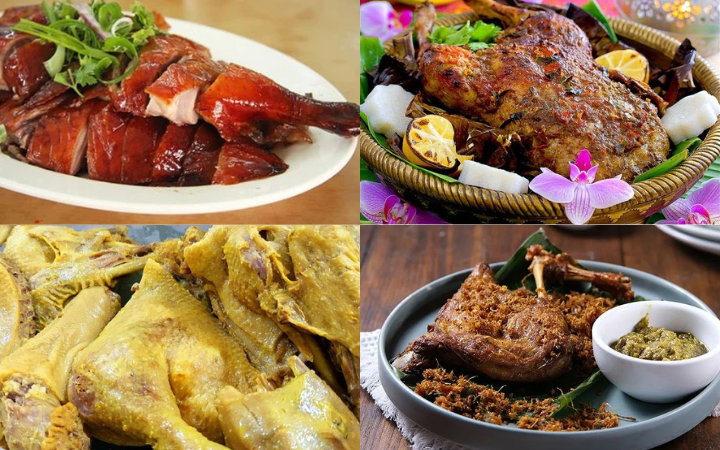 Beberapa olahan daging bebek yang populer beserta ciri khasnya.
