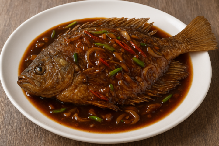 Gurame saus tiram, cara praktis nikmati hidangan lezat ala restoran tanpa keluar rumah.