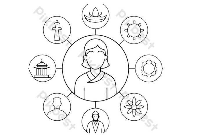 Ragam simbol budaya dan kepercayaan yang mencerminkan keberagaman makna dalam kehidupan manusia di berbagai aspek sosial dan spiritual.