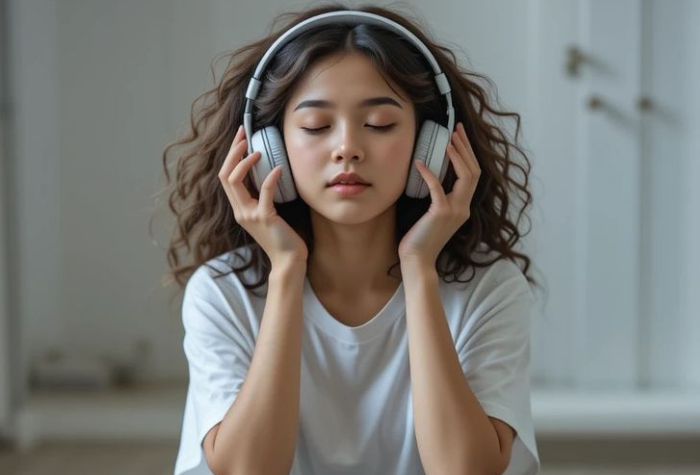 Musik memang menenangkan, tapi jangan biarkan suara yang kamu cintai perlahan merusak pendengaranmu.(Pinterest)