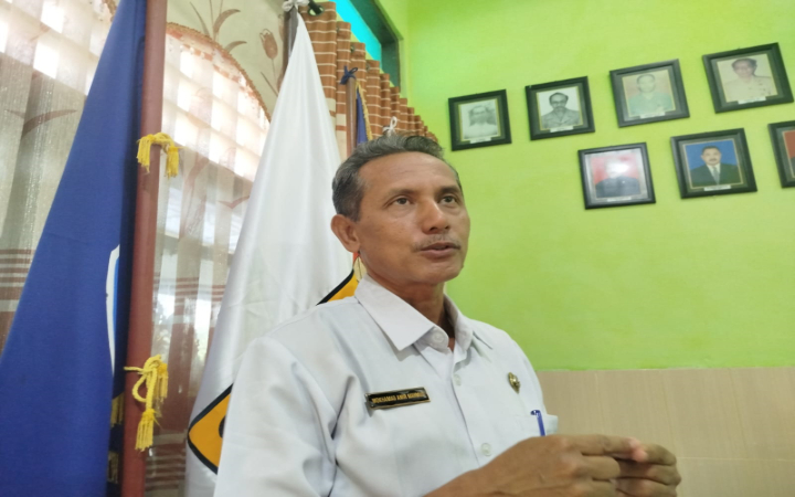 Kepala SMPN 1 Trenggalek, Mokhamad Amir Mahmud Amir, saat ditemui wartawan ini Rabu (5/11/2025).