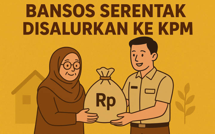 Bansos serentak mulai disalurkan kepada KPM di seluruh daerah.