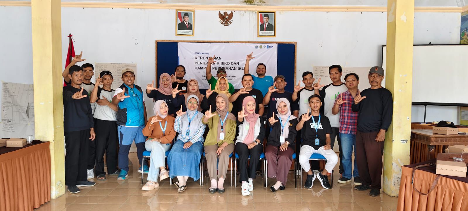 Tim LPTP laksanakan rangkaian kegiatan studi kerentanan, penilaian risiko, dan analisis dampak perubahan iklim di Dusun Nglaban, Desa Gading, Kecamatan Tugu, Kabupaten Trenggalek.