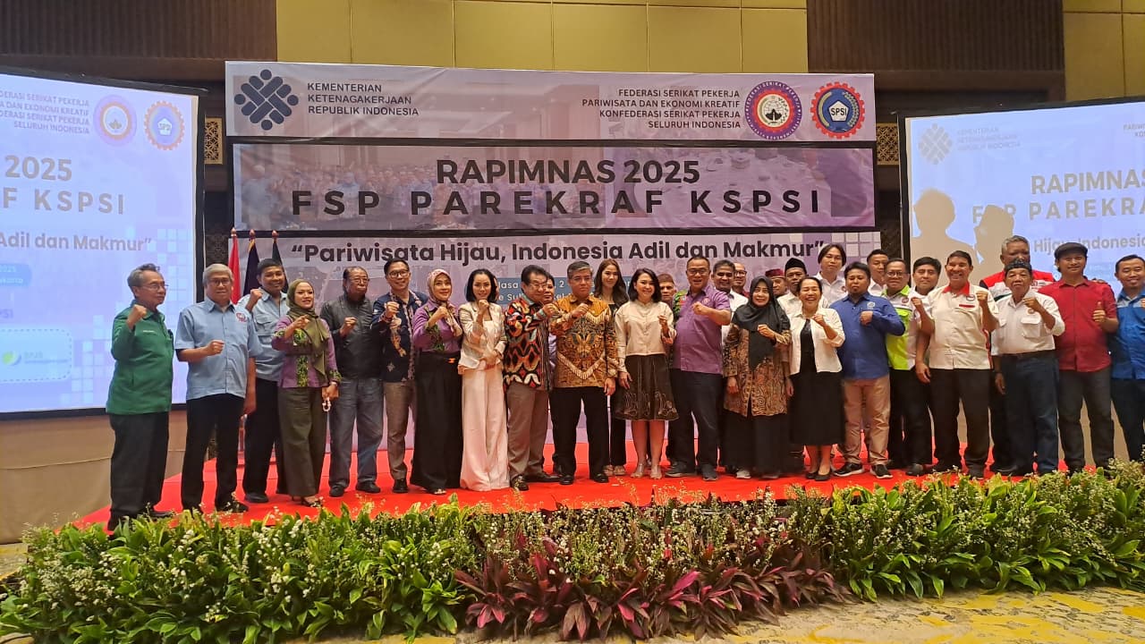 Rapat Pimpinan Nasional (Rapimnas) Parekraf KSPSI 2025 dengan agenda evaluasi dan rekomendasi program kerja, review AD/ART bila diperlukan.