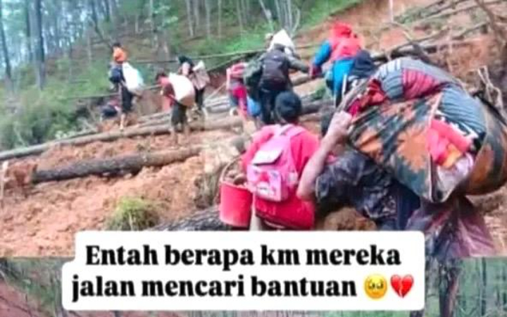 Krisis kian parah di Kabupaten Gayo Lues, Provinsi Aceh. Hingga kini bantuan masih belum tersampaikan.