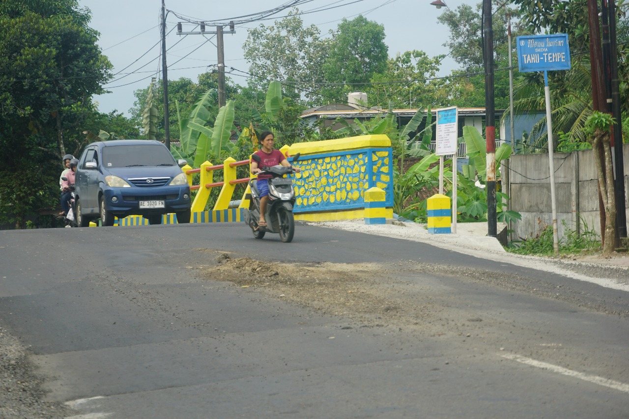 Jembatan Banger di Desa Kerjo, Kecamatan Karangan, Kabupaten Trenggalek, kembali mengalami kerusakan.