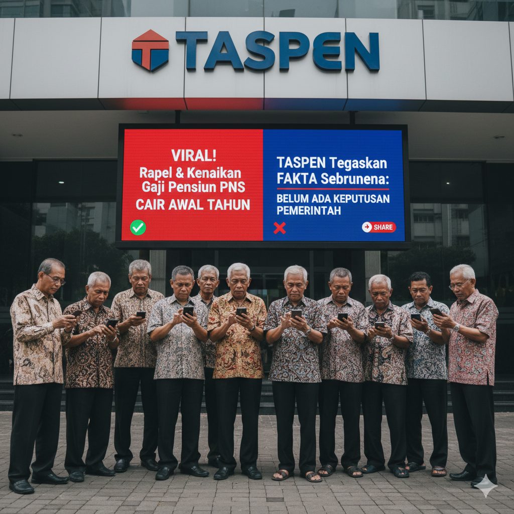 Viral Rapel dan Kenaikan Gaji Pensiun PNS Cair Awal Tahun, TASPEN Tegaskan Fakta Sebenarnya: Belum Ada Keputusan Pemerintah