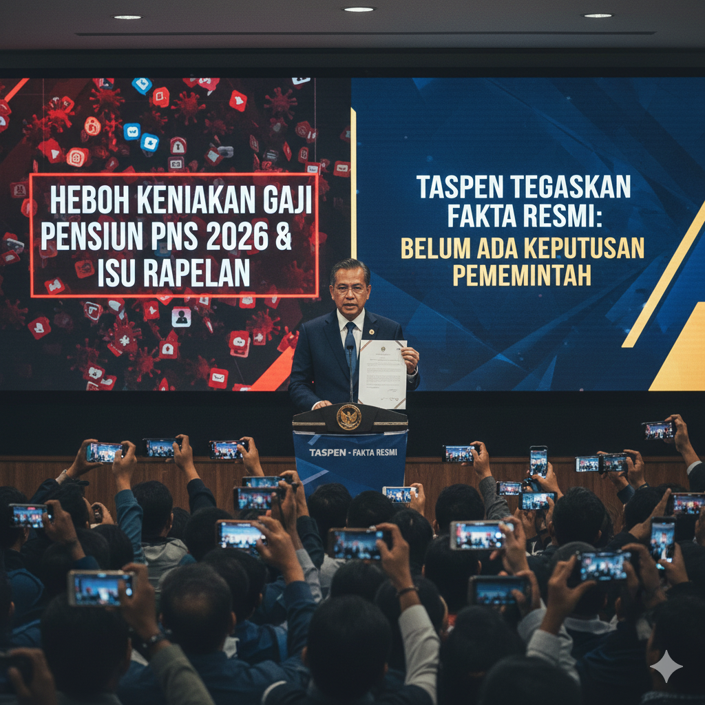 Heboh Kenaikan Gaji Pensiun PNS 2026 dan Isu Rapelan Beredar, TASPEN Tegaskan Fakta Resmi: Belum Ada Keputusan Pemerintah