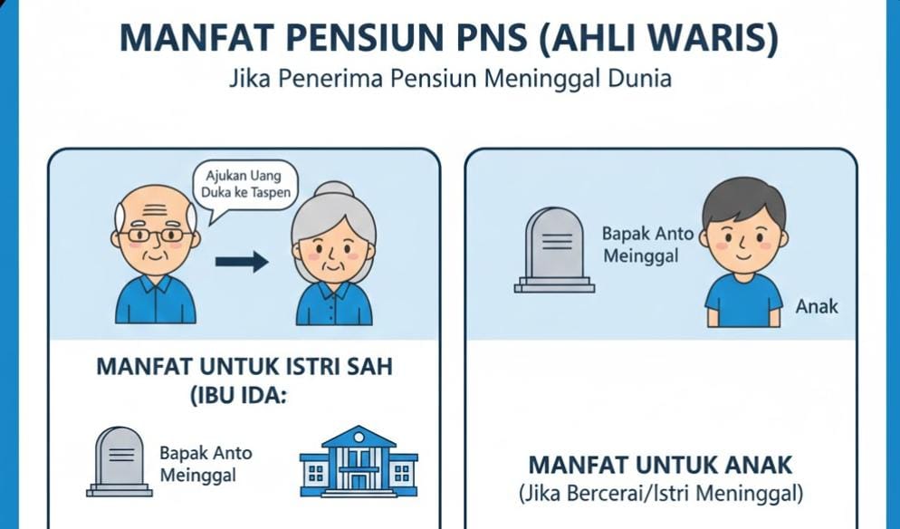 Penerima Pensiun PNS Meninggal Dunia, Ini Rincian Lengkap Hak Ahli Waris: Uang Duka hingga Pensiun Janda 36 Persen