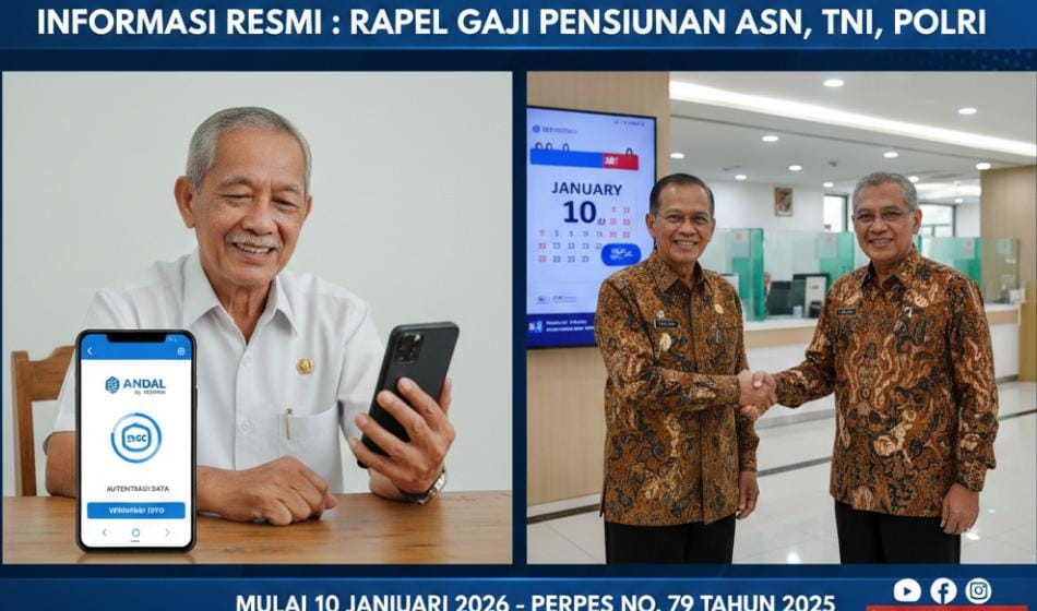 Resmi Mulai 10 Januari 2026, Rapel Gaji Pensiunan 2026 Cair Sekaligus Gaji Januari, Ini Syarat, Mekanisme, dan Besaran Kenaikannya