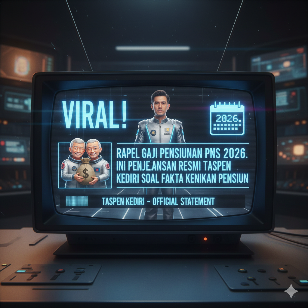 Viral Rapel Gaji Pensiunan PNS Cair 2026, Ini Penjelasan Resmi TASPEN Kediri soal Fakta Kenaikan Pensiun