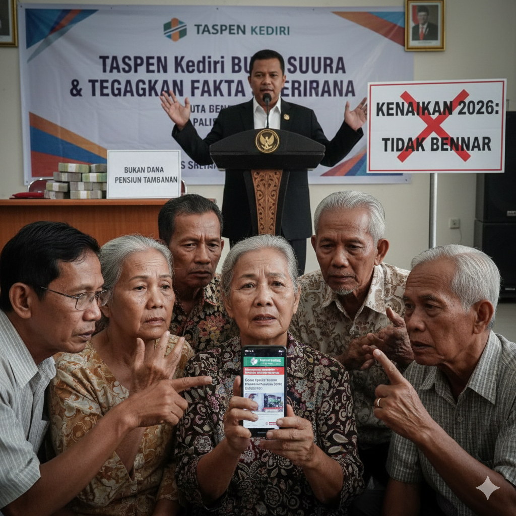 Isu Dana Rp200 Triliun ke Perbankan Viral, Dikaitkan Kenaikan Pensiun 2026, TASPEN Kediri Buka Suara dan Tegaskan Fakta Sebenarnya