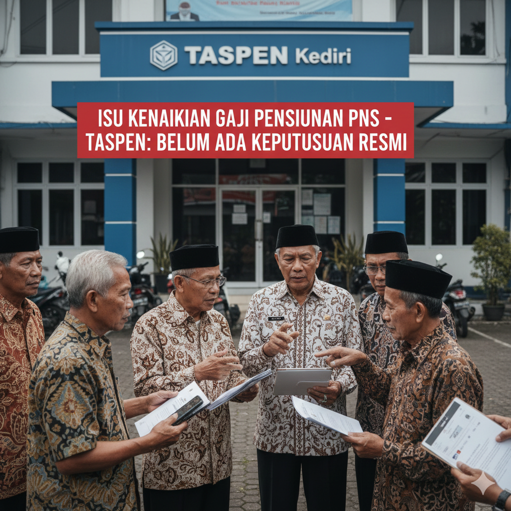 Isu Kenaikan Gaji Pensiunan PNS Viral Lagi, TASPEN Kediri Tegaskan Belum Ada Keputusan Resmi Pemerintah