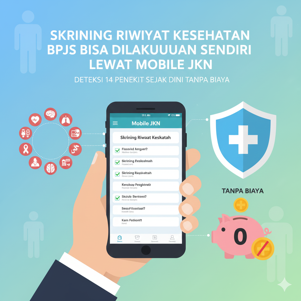 Skrining Riwayat Kesehatan BPJS Bisa Dilakukan Sendiri Lewat Mobile JKN, Deteksi 14 Penyakit Sejak Dini Tanpa Biaya