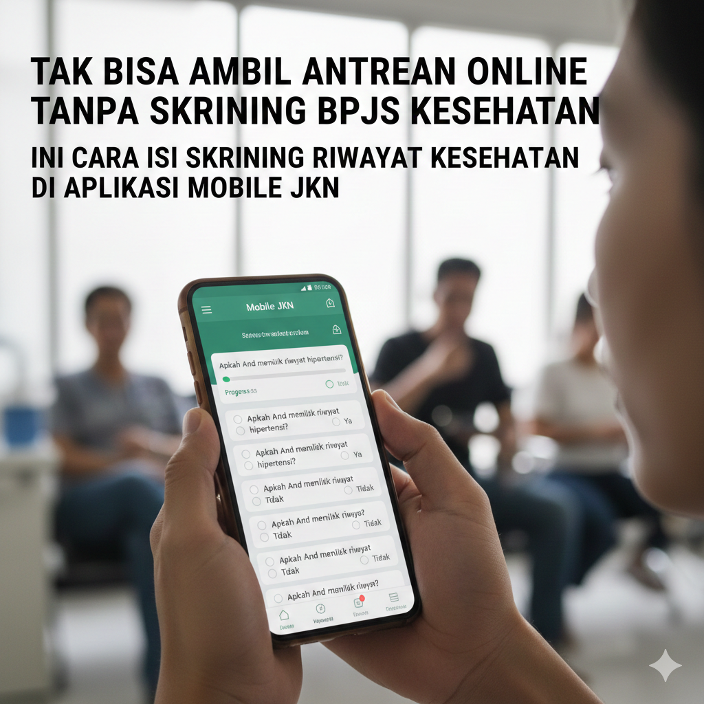 Tak Bisa Ambil Antrean Online Tanpa Skrining BPJS Kesehatan, Ini Cara Isi Skrining Riwayat Kesehatan di Aplikasi Mobile JKN