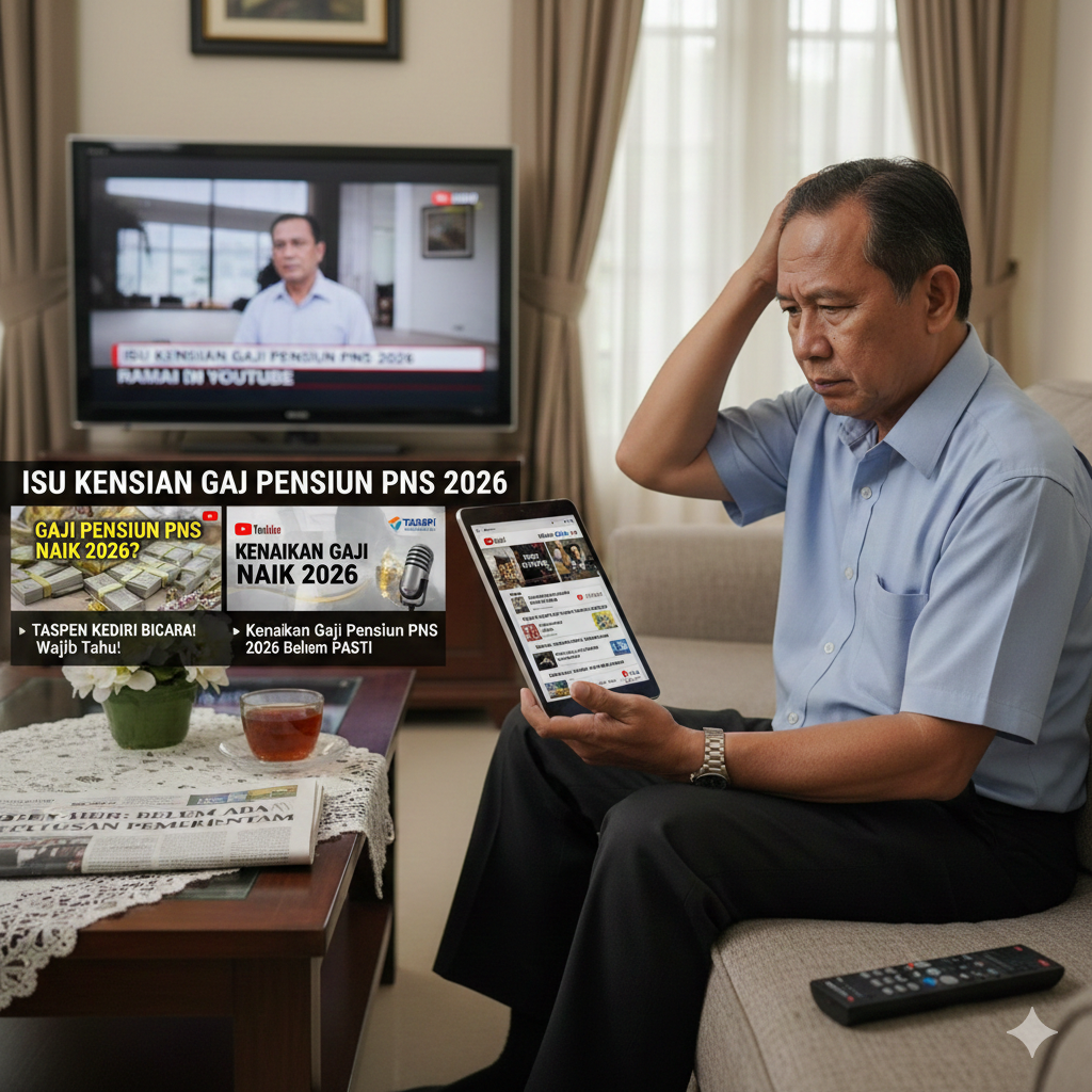 Isu Kenaikan Gaji Pensiun PNS 2026 Ramai di YouTube, TASPEN Kediri Tegaskan Belum Ada Keputusan Pemerintah