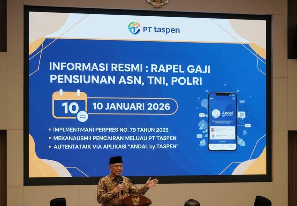 Resmi! Rapel Gaji Pensiunan ASN, TNI, Polri Cair Mulai 10 Januari 2026, Ini Jadwal, Syarat, dan Rincian Kenaikannya